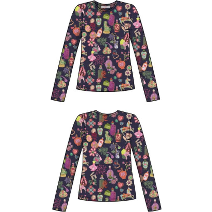 Oilily Tommorrowland l.sl. jersey crew top