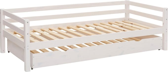 Alpi-Sofabed 90x200 cm White with Drawer in Pine