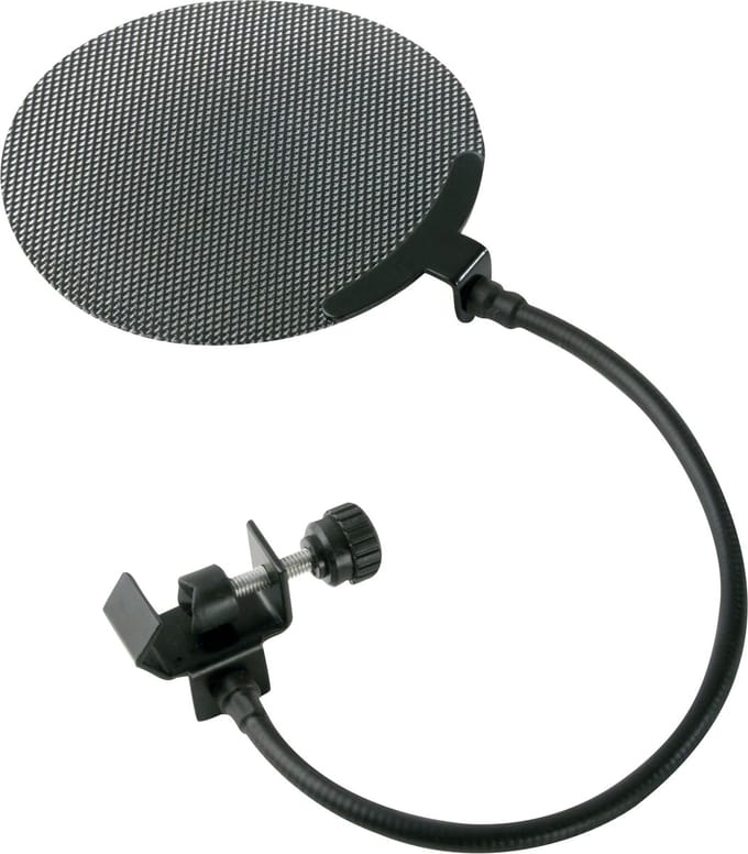 Fame PF 130 plopkap metaal 130mm met zwanenhals en klem - Pop filter