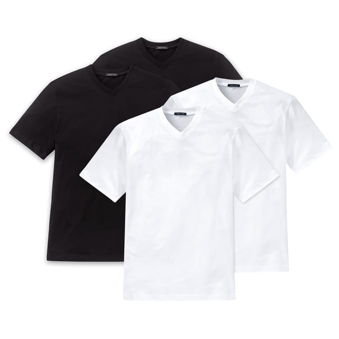 SCHIESSER T-shirt American T-Shirt Verpakking van 4