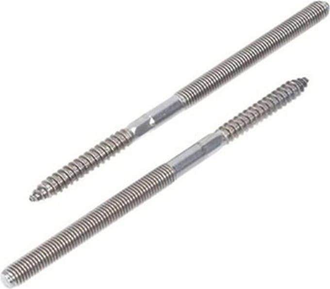 Stokeind M8x140mm RVS A2 - 100 Stuks