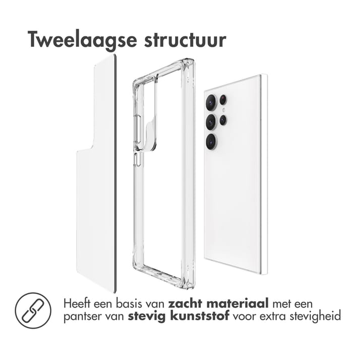 imoshion Hoesje - Geschikt voor Samsung Galaxy S24 Ultra - Case - Transparant
