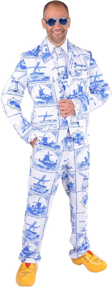 Delfts blauw Volendam pak heren