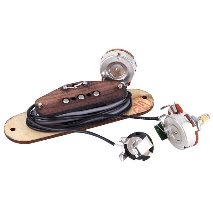 Drie Snarige/3 Polige Cigar Box Gitaar Pickup voor Professionals en Amateurs beige