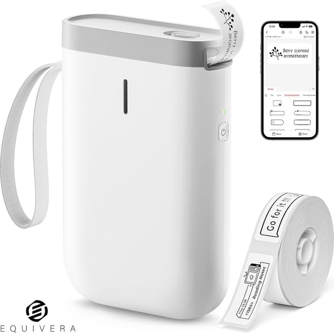 Equivera Labelmaker - Label Maker - Lettertang - Label Printer - Labelprinter