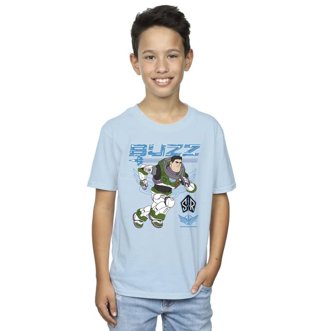 Disney Jongens Lightyear Buzz Run To Action T-Shirt (Babyblauw)