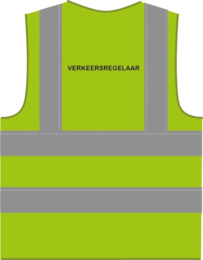Verkeersregelaar hesje RWS limoengroen