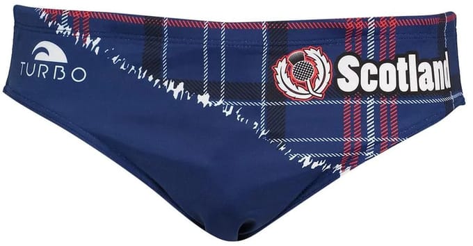 Turbo Broken Scotland Zwemslip Blauw M Man