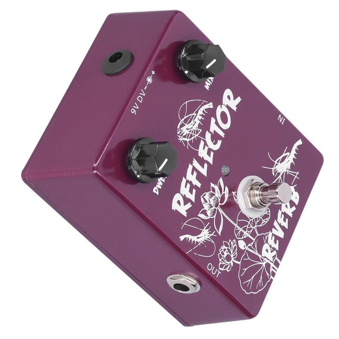 Spring Reverb Pedaal Elektrische Gitaar Reflector Effect Accessoires Aluminiumlegering Behuizing CP?44 pink