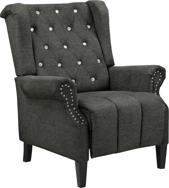 Aura-Relaxfauteuil Antraciet Belfast Stof