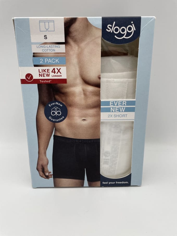 Sloggi - EverNew - 2-Pack - Men Short Wit - Maat S (4)