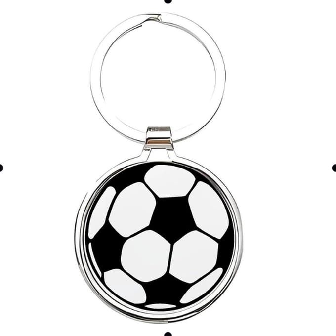 Akyol - Voetbal Sleutelhanger - voetbal - liefhebber - Cadeau - Sport - 2,5 x 2,5 CM