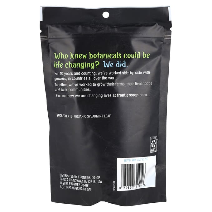 Frontier Co-Op, Biologisch Spearmuntblad, 42G(1.48Oz)