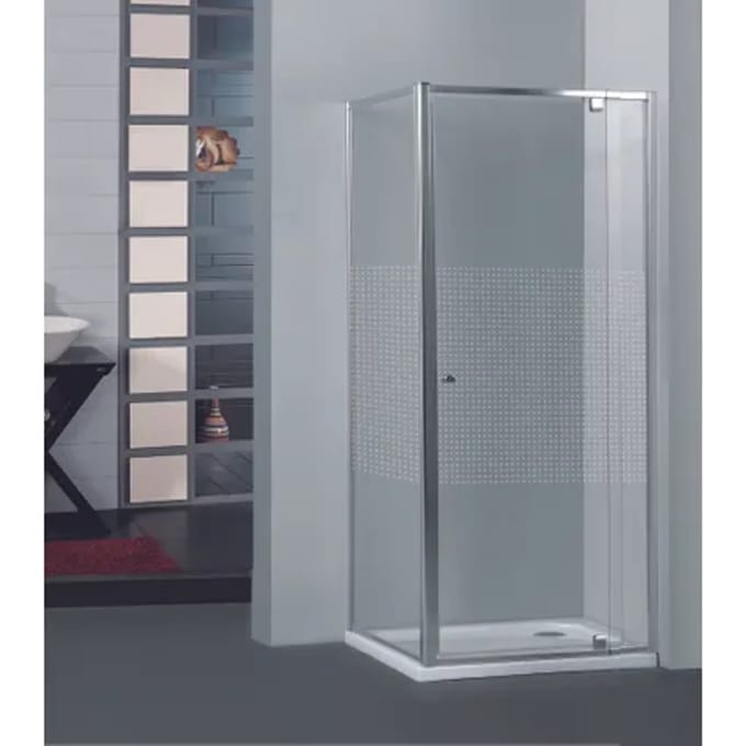 Allibert Vaste Wand Priva Universeel 80x190cm Kleine Vierkantjes