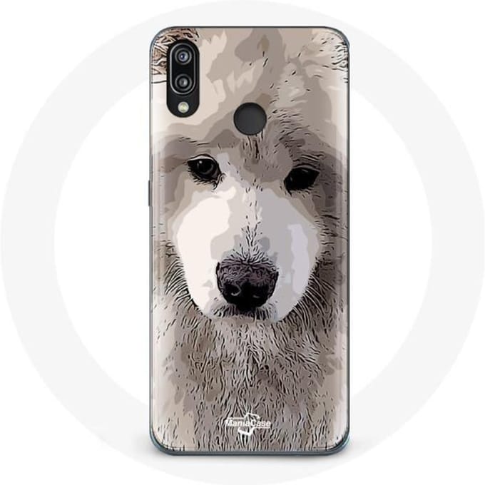 Coque - Huawei - P20 Lite - Souple - Gris - Samoyède gris
