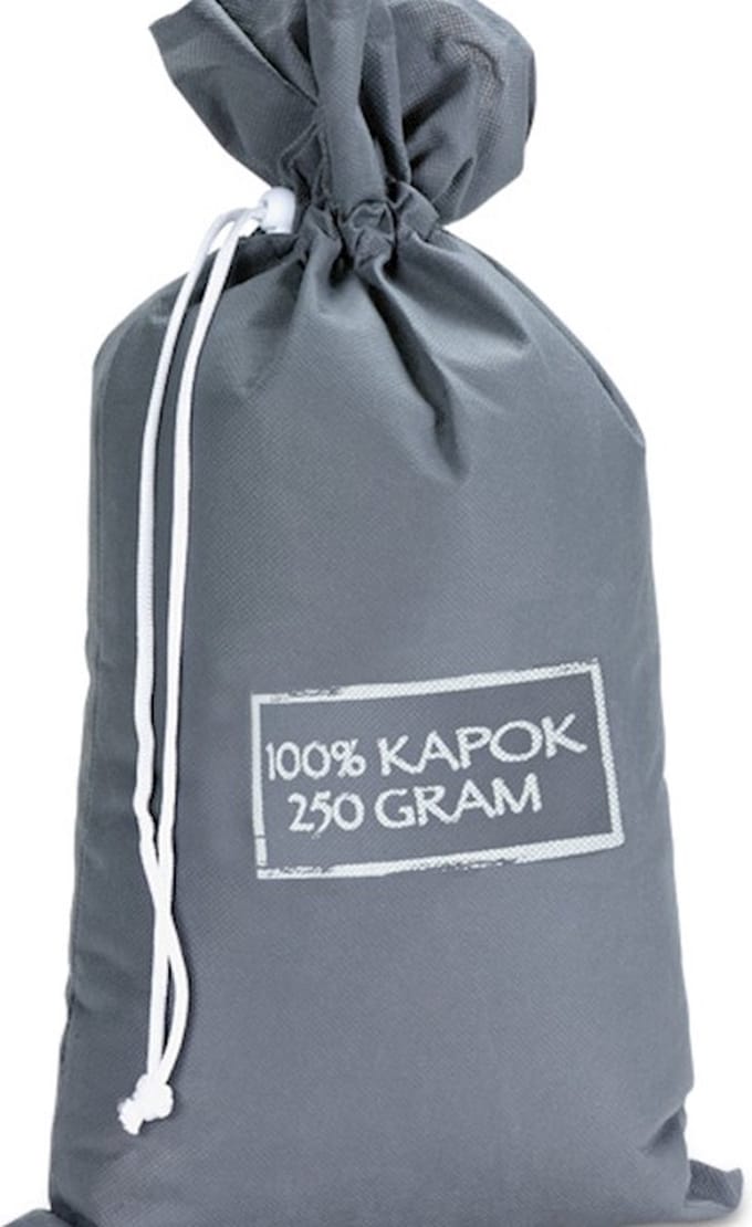 B Bright Navulling kussen Kapok - 30 x 50 cm - grijs