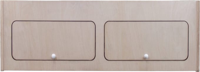 Bovenkast camperbusje - natuurlijk - 100 x 35 x 35 cm - softclose