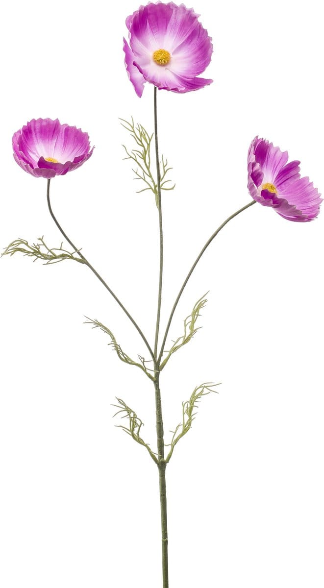 Emerald - Kunstbloem Cosmos 80cm lila - Kunstplant voor binnen