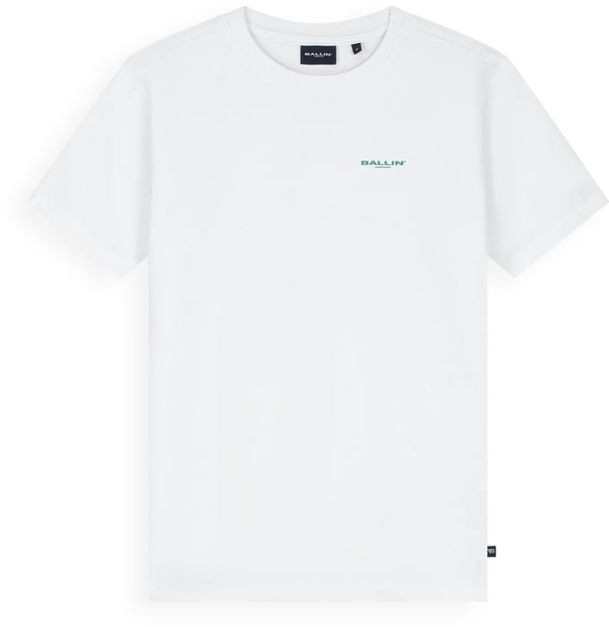 Ballin Amsterdam - Jongens Regular fit T-shirts Crewneck SS - White - Maat 6