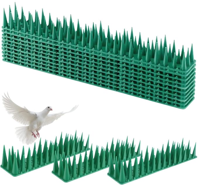 10-delige Plastic Duiftenprikken – Anti-Vogels voor Balkon, Dak en Antenne