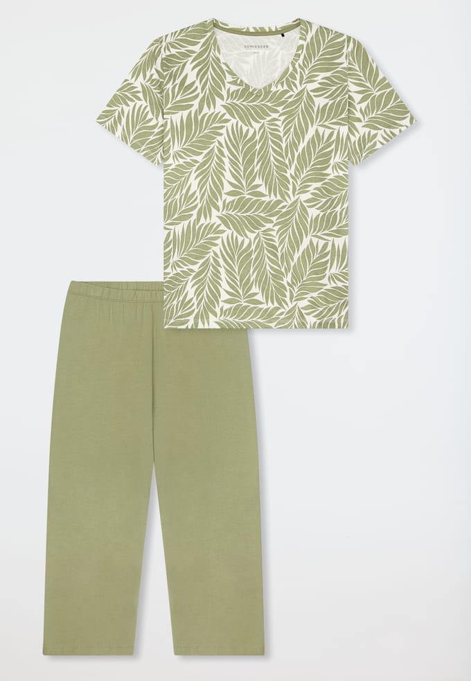 Pyjama met 3/4-mouwen, linde - Comfort Essentials 38