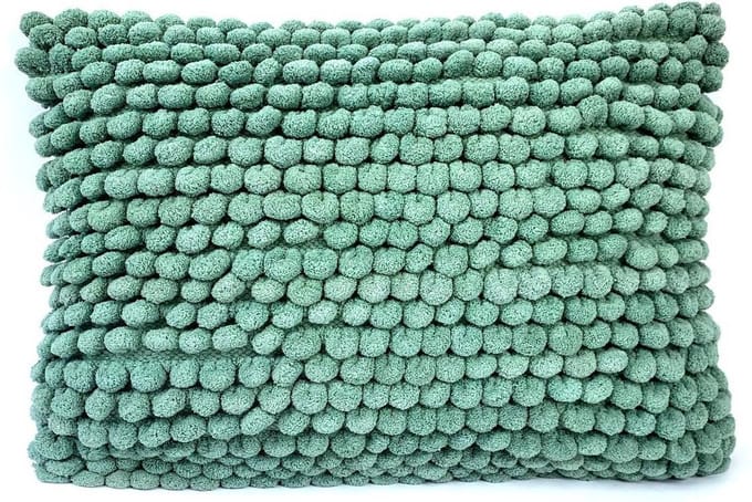 Kussen Popcorn | 40 x 60cm | Olijfgroen-blauw | Woonkussen | Imbarro | Sierkussen