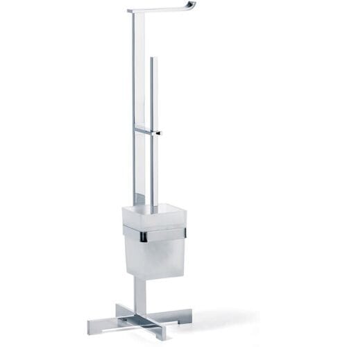 Giese off the roll toilet stand with brush set, angular 31788-02