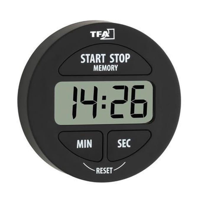 TFA Dostmann 38.2022.01 Timer Zwart Digitaal
