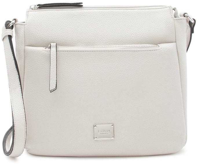 L.CREDI schoudertas Budapest Crossbody Bag Light Gray crème