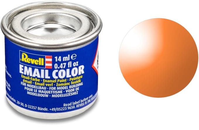Revell Hobbyverf Enamel verf - #730 Orange - Clear - Enamel - Verf potje - 14 ml