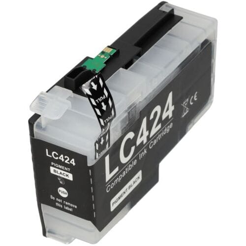 PrintAbout Inktcartridge LC-424BK Zwart geschikt voor Brother