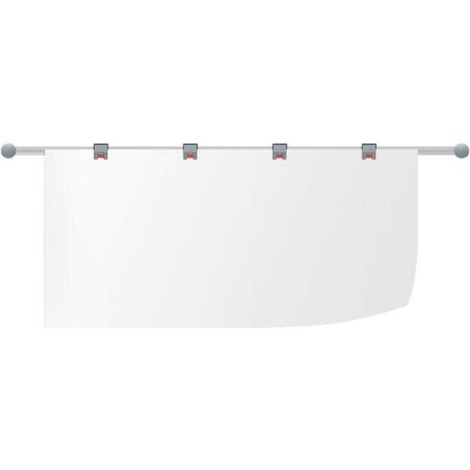 Tekeninghouder wandrail, lichtgrijs