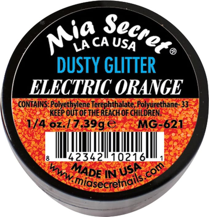 Alpha & Dust Glitter Acrylpoeder Electric Orange