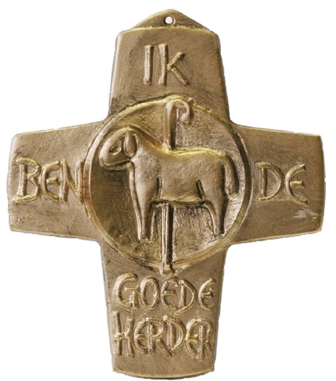 Kruis brons Goede Herder