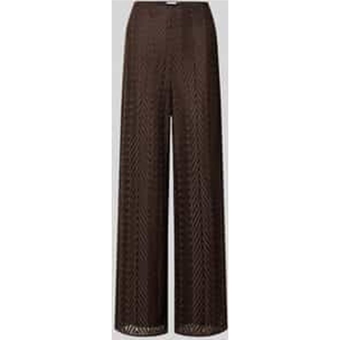 Pantalon met wijde pijpen in verfijnde kant voor dames COMMA