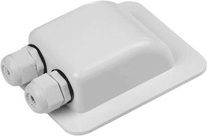Dakdoorvoer voor 2 Kabels Camper/Caravan/Boot met Wartels Wit