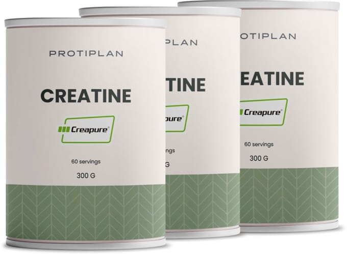 Protiplan - Creatine Unflavoured 100% Creapure® - 3 stuks - 3 x 300 g - Supplement