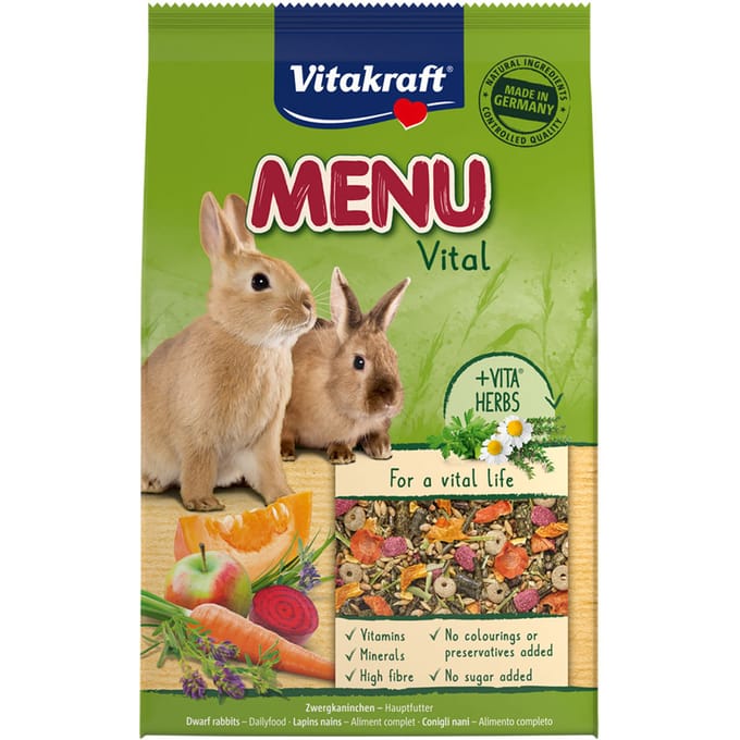 Vitakraft Menu Vital Dwergkonijn - Konijnenvoer - 5 kg
