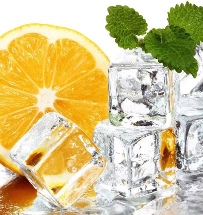 Fotobehang - Lemon and Ice 225x250cm - Vliesbehang
