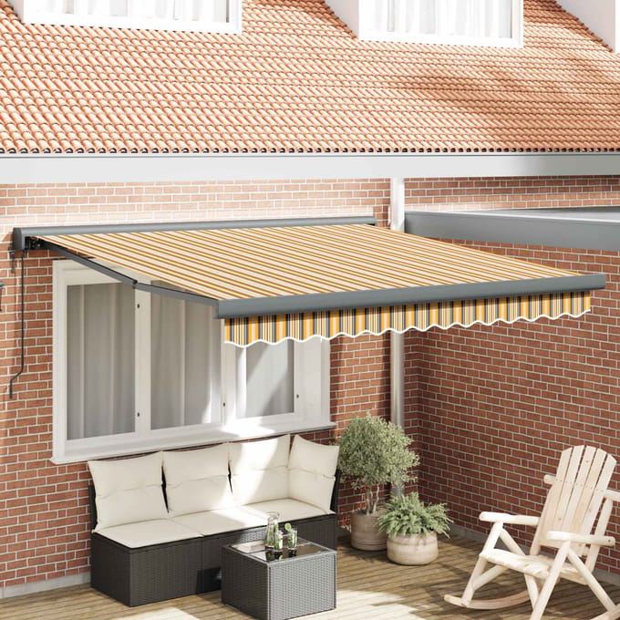 vidaXL - Uitschuifbare - luifel - Meerkleurig - 300 - x - 250 - x - 165 - cm