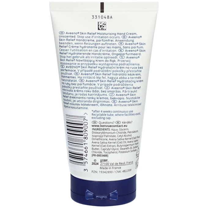 Aveeno® Skin Relief Hydraterende Handcrème | Zeer Droge Huid 75 Crème