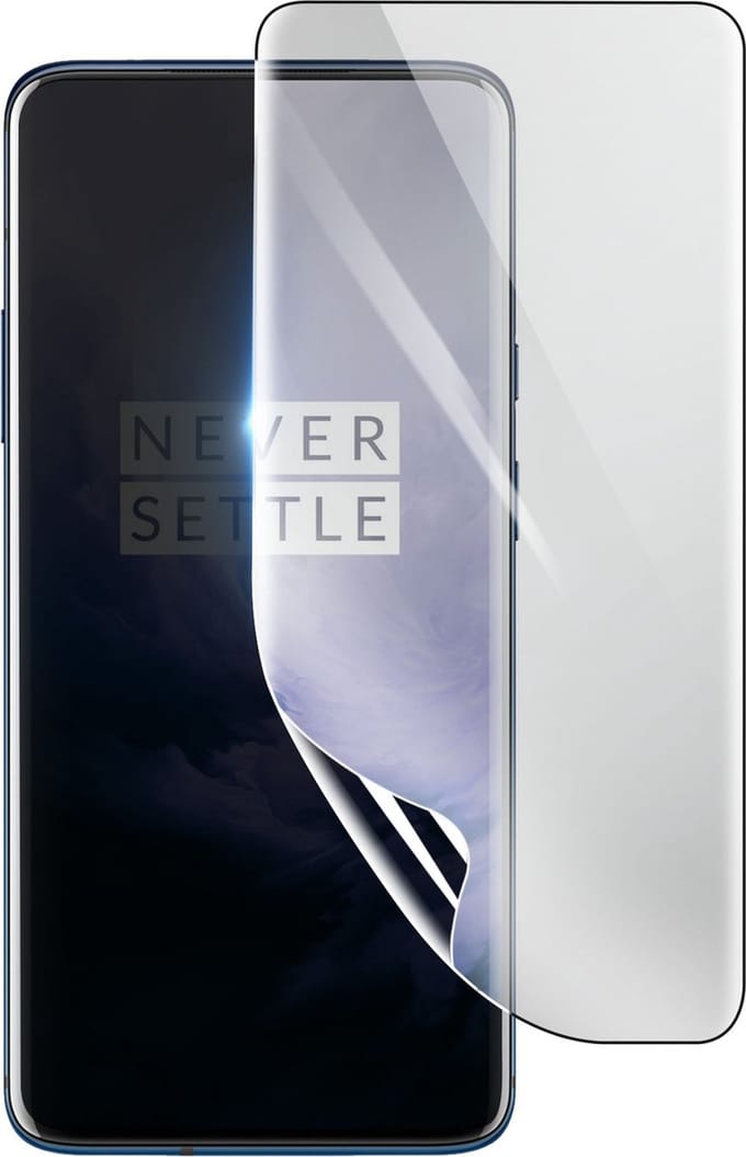 3mk, Geschikt voor Oneplus 7 Pro, Schokbestendige Hydrogel Screenprotector, Transparant