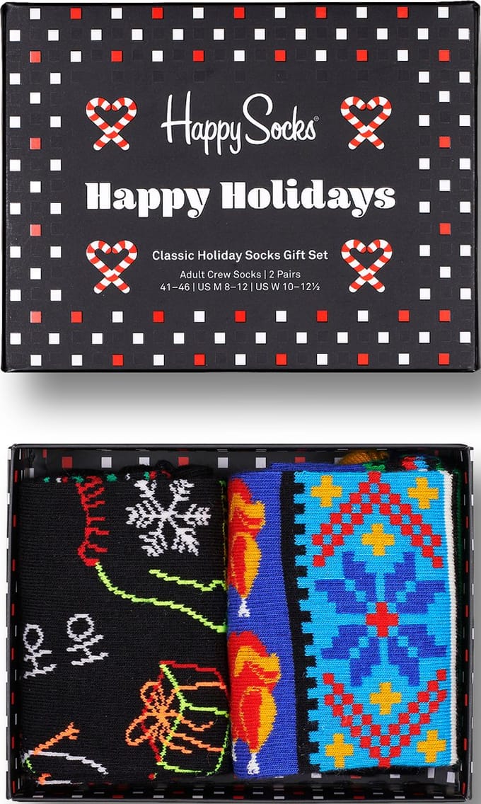 Happy Socks unisex ho ho ho giftbox 2P multi