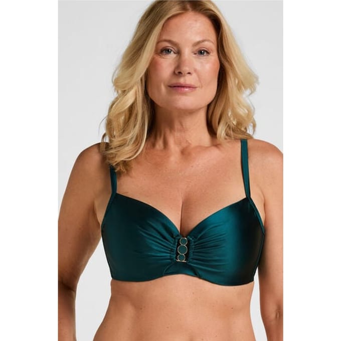 Hunkemöller Niet-Voorgevormde Beugel Bikinitop Dominica Groen