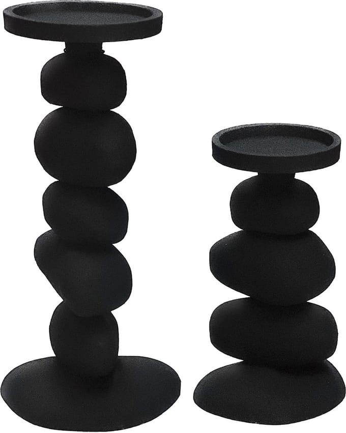 VTW - Kandelaar - Carepa black - set van 2