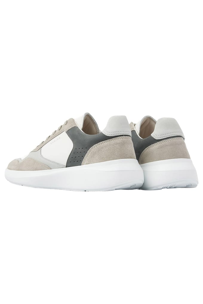 Nubikk Rocky Road Wave (m) White Leather - Navy Taglia: 41 | Sneakers Outlet | Uomo | Bianco