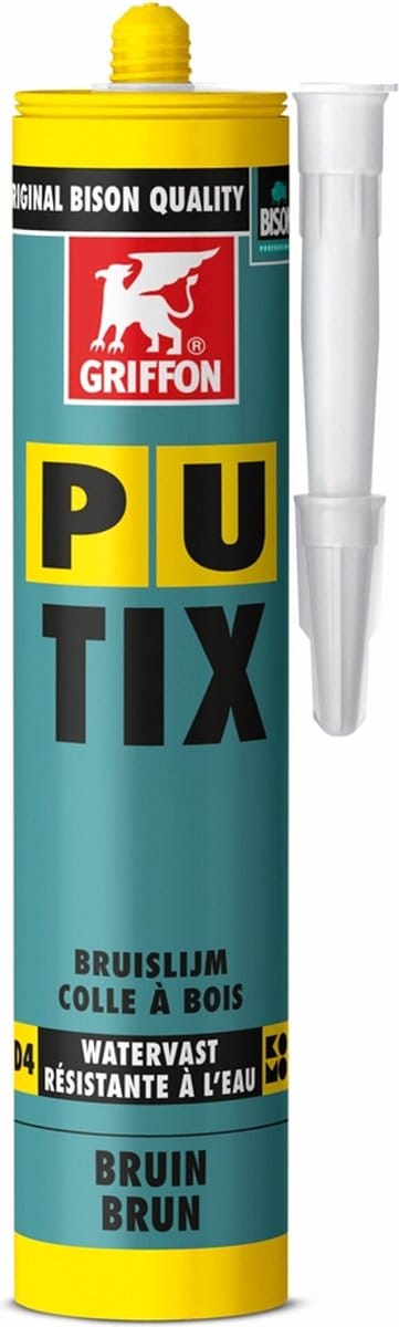 Griffon constructielijm - PU-Tix - D4 - bruin - 310 ml koker - 1388826