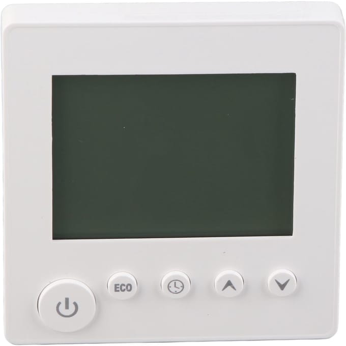 Thermostat intelligent avec écran LCD et clavier, 95-240 V CA, 16 A, pour chauffage électrique domestique white