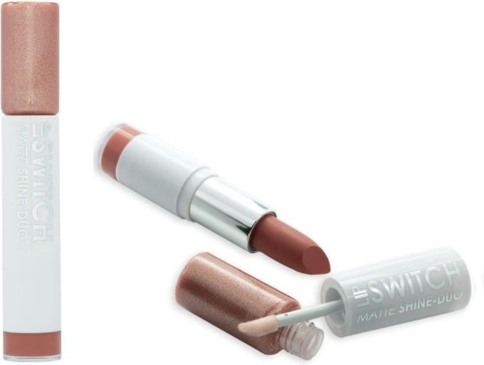 MUA Switch Matte Shine-Duo Liquid Lipstick - Brown Bay