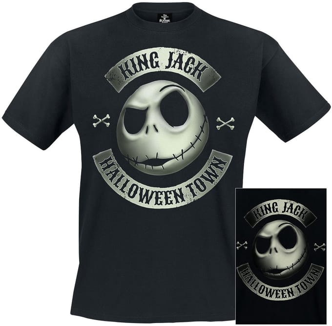 The Nightmare Before Christmas Jack - Glow Heren T-shirt - zwart - XL